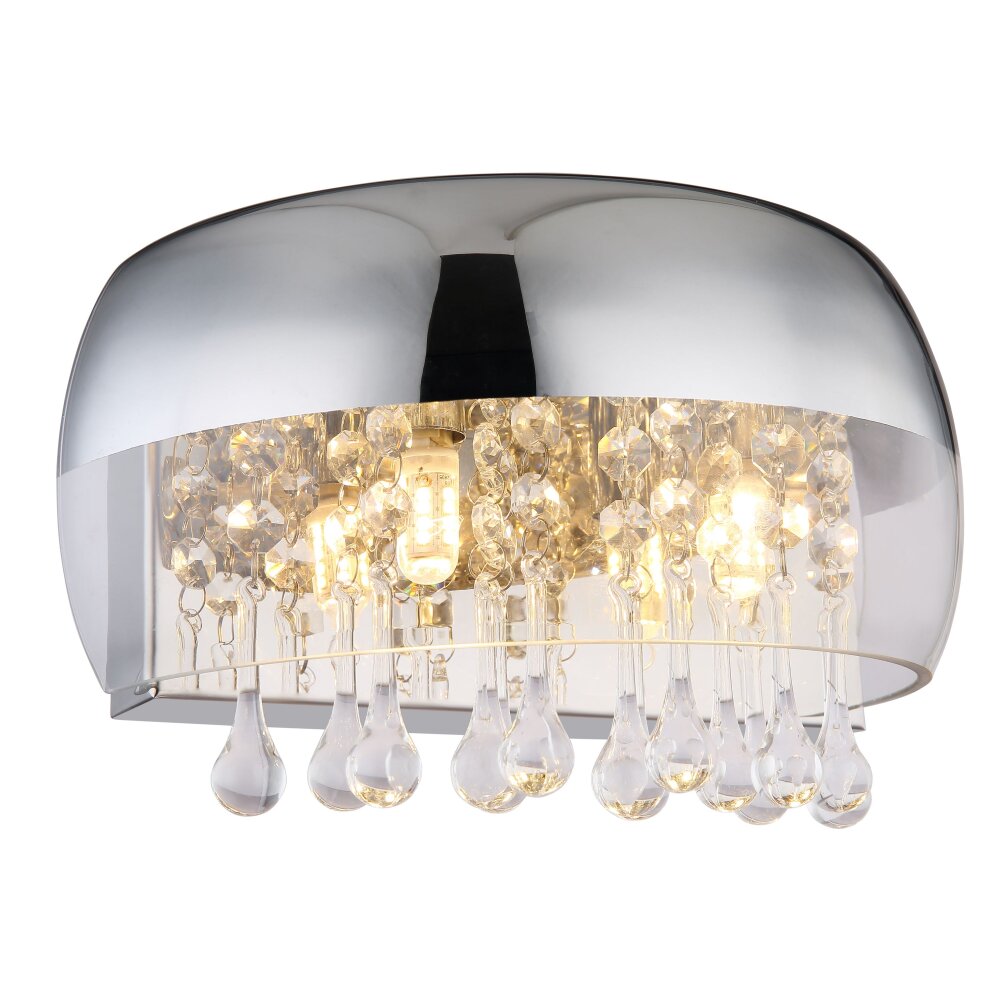 Globo KALLA Aplique Cromo, 2 luces main product photo