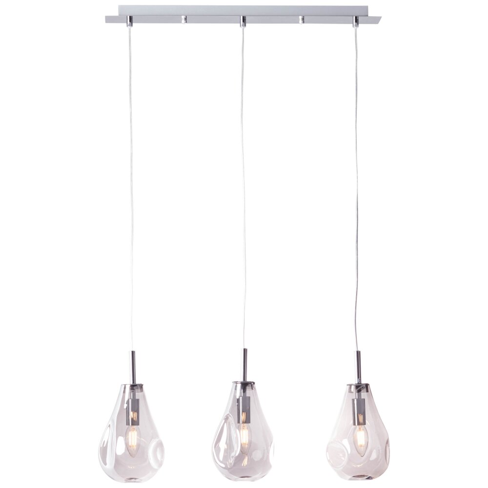 Brilliant Living Drops Lámpara Colgante Cromo, 3 luces main product photo