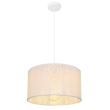 Globo PINNI Lámpara Colgante Blanca, 1 luz