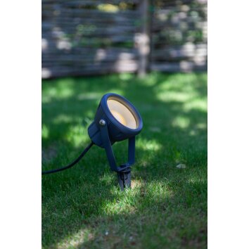 Lutec MINI LETO Estacas para jardín LED Antracita, 1 luz, Cambia de color