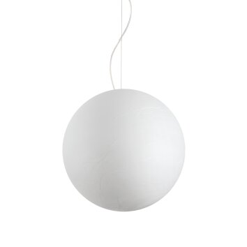 Ideallux CARTA Lámpara Colgante Blanca, 1 luz
