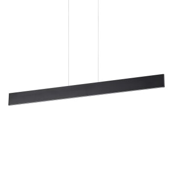 Ideallux DESK Lámpara Colgante LED Negro, 1 luz