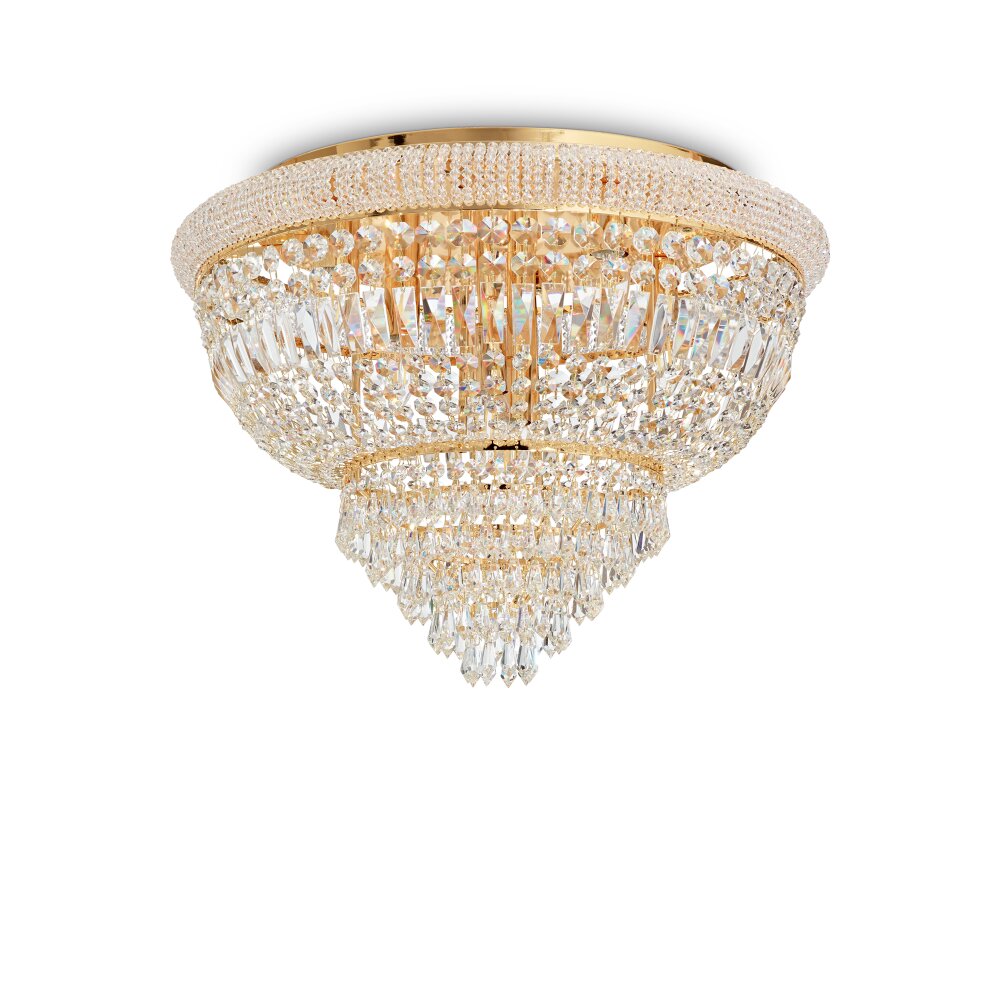 Ideallux DUBAI Lámpara de Techo dorado, 24 luces main product photo