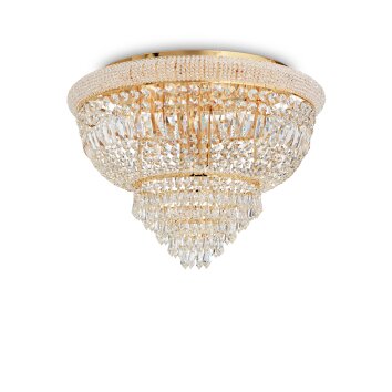 Ideallux DUBAI Lámpara de Techo dorado, 24 luces