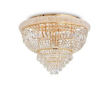 Ideallux DUBAI Lámpara de Techo dorado, 24 luces