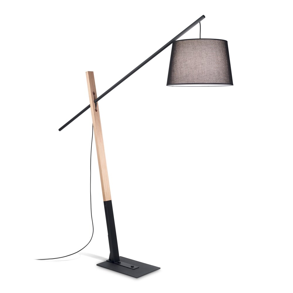 Ideallux EMINENT Lámpara de Pie Madera oscura, Negro, 1 luz main product photo