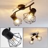 Bardhaman Lámpara de Techo Negro, 2 luces