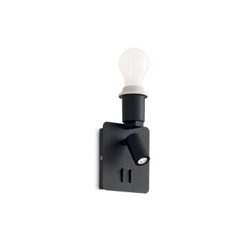 Ideallux GEA Aplique Negro, 2 luces