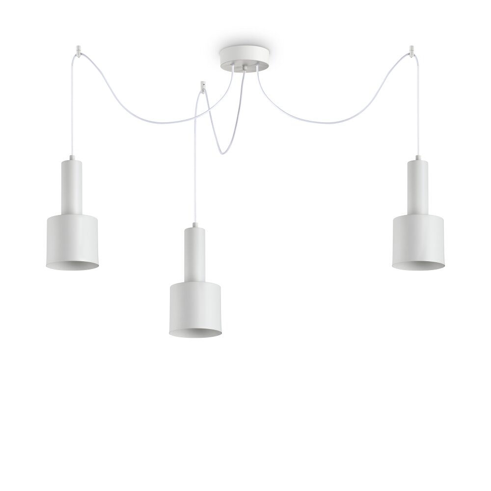 Ideallux HOLLY Lámpara Colgante Blanca, 3 luces main product photo