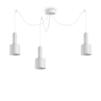 Ideallux HOLLY Lámpara Colgante Blanca, 3 luces