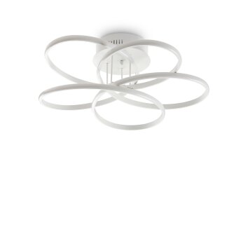 Ideallux KAROL Lámpara de Techo LED Blanca, 1 luz