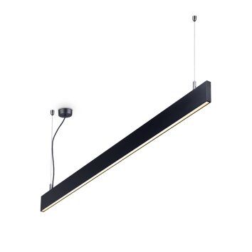 Ideallux LINUS Lámpara Colgante LED Negro, 1 luz