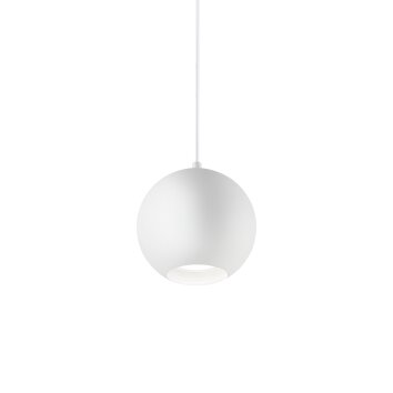 Ideallux MR Lámpara Colgante Blanca, 1 luz