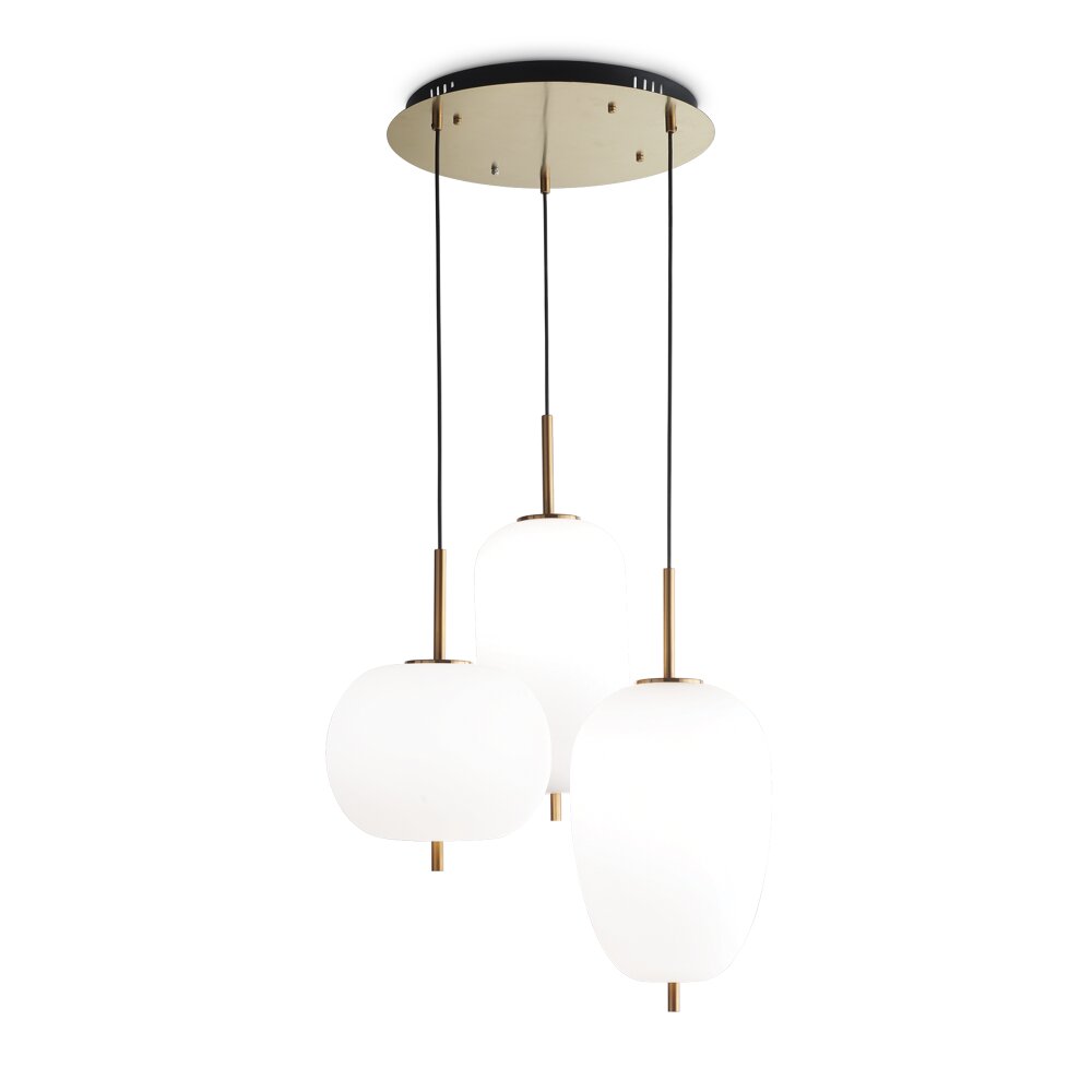 Ideallux UMILE Lámpara Colgante LED Latón, Negro, 1 luz main product photo