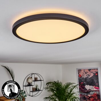 Boyero Panel LED Negro, 1 luz