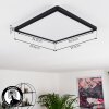 Boyero Panel LED Negro, 1 luz