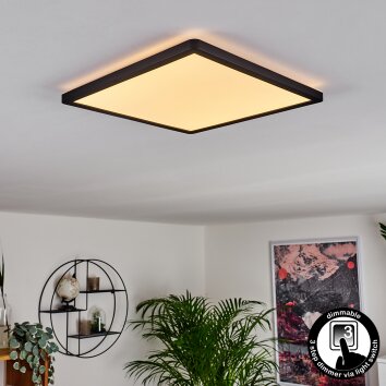 Boyero Panel LED Negro, 1 luz