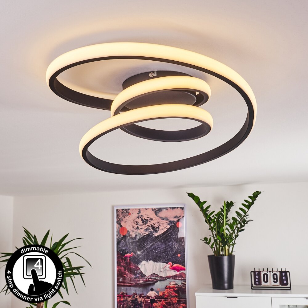 Ignal Lámpara de Techo LED Negro, 1 luz main product photo