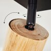 Vasanello Lámpara de Techo Madera clara, Negro, 4 luces