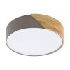 Eglo GRIMALDINO Lámpara de Techo Madera clara, Gris topo, 2 luces