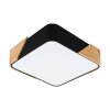 Eglo GRIMALDINO Lámpara de Techo Madera clara, Negro, 2 luces