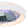 Globo JOEY Ventilador de techo LED Blanca, 1 luz, Mando a distancia