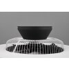 Reality Halmstad Ventilador de techo LED Negro, 1 luz, Mando a distancia