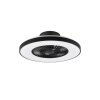 Reality Halmstad Ventilador de techo LED Negro, 1 luz, Mando a distancia