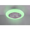 Reality Stralsund Ventilador de techo LED Titanio, 2 luces, Mando a distancia