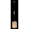 Globo HALIA Lámpara Colgante Crudo, Negro, 1 luz