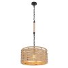 Globo HALIA Lámpara Colgante Crudo, Negro, 1 luz
