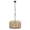 Globo HALIA Lámpara Colgante Crudo, Negro, 1 luz