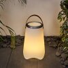 Chilar Lámpara de mesa LED Marrón, Blanca, 1 luz, Mando a distancia, Cambia de color