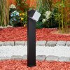 Swanek Poste de Jardín LED Negro, 1 luz