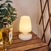 Vallardo Lámpara de mesa LED Blanca, 1 luz