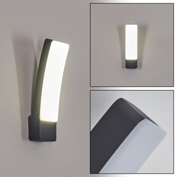 Maseru Aplique para exterior LED Antracita, 1 luz