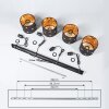 Trasancos Lámpara Colgante Color cobre, Negro, 4 luces