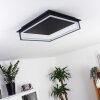 Taxmido Lámpara de Techo LED Negro, 1 luz