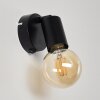 Maidford Aplique Negro, 1 luz