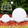 Conjunto lámparas esféricas solar LED Acero inoxidable, 2 luces