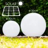 Conjunto lámparas esféricas solar LED Acero inoxidable, 2 luces