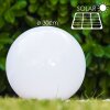 Solar Lámpara esféricas LED Acero inoxidable, 2 luces