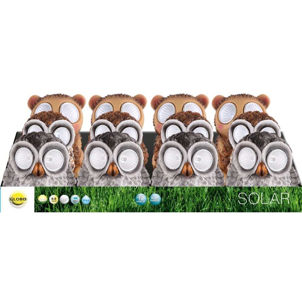 Globo Juego de 12 luces solares LED Transparente, 2 luces main product photo