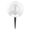 Globo FROST Lámpara solar LED Negro, 15 luces