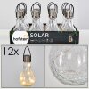 Luz solar set Tian LED Plata, 1 luz