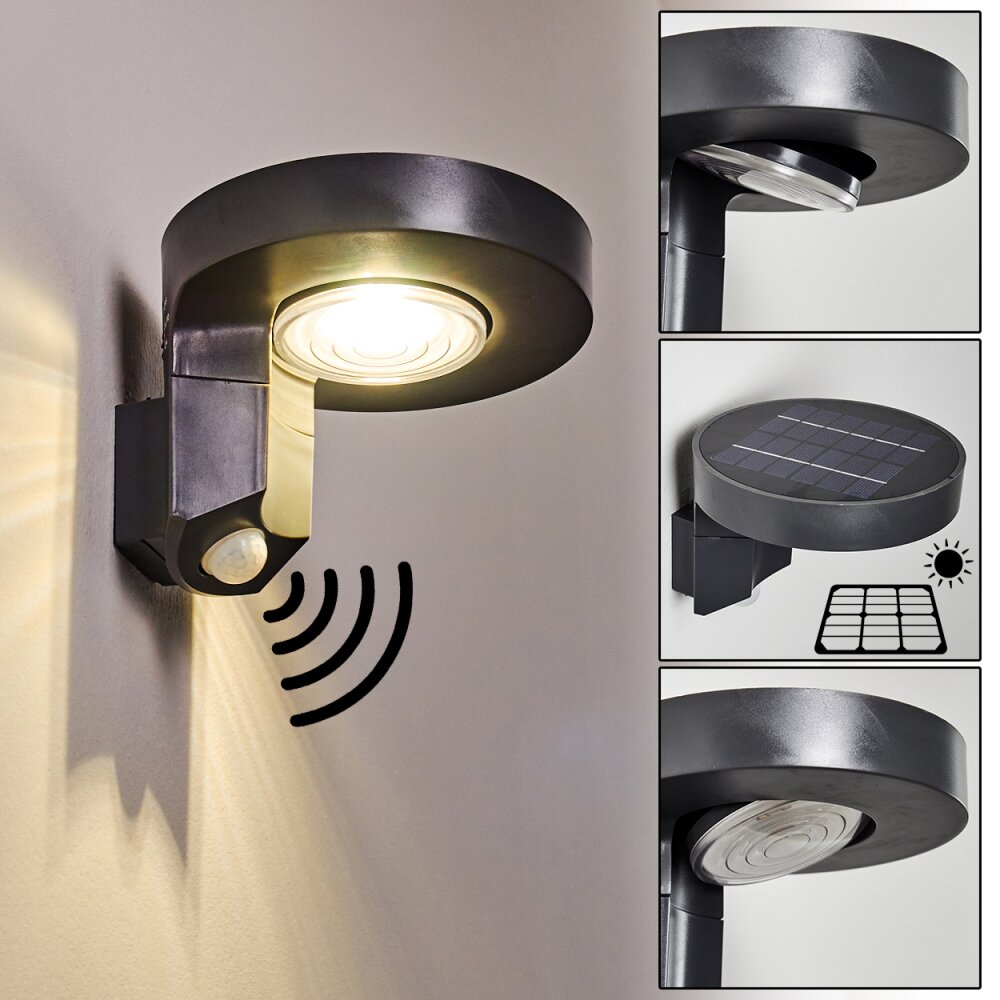 Aplique para exterior Townsville LED Negro, 1 luz, Sensor de movimiento main product photo