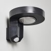 Aplique para exterior Townsville LED Negro, 1 luz, Sensor de movimiento