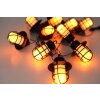 Globo  Cadena de luces solares LED Negro, 100 luces