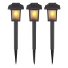 Globo SOLAR Lámpara solar LED Negro, 10 luces