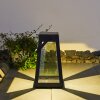 Arnhem Lámpara solar LED Negro, 1 luz